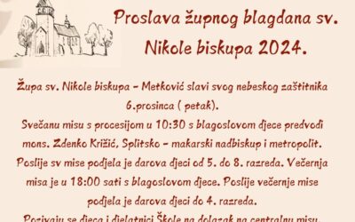 Proslava župnog blagdana sv. Nikole biskupa 2024.