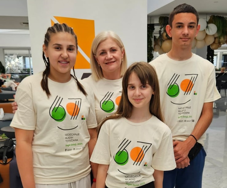 Erika, Patricija i Luka sudjelovali na državnoj razini 67. natjecanja mladih tehničara