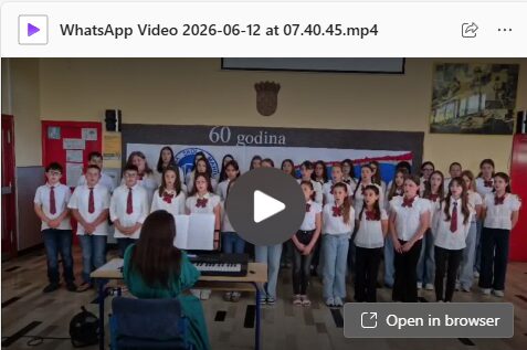Koncert zborova -online